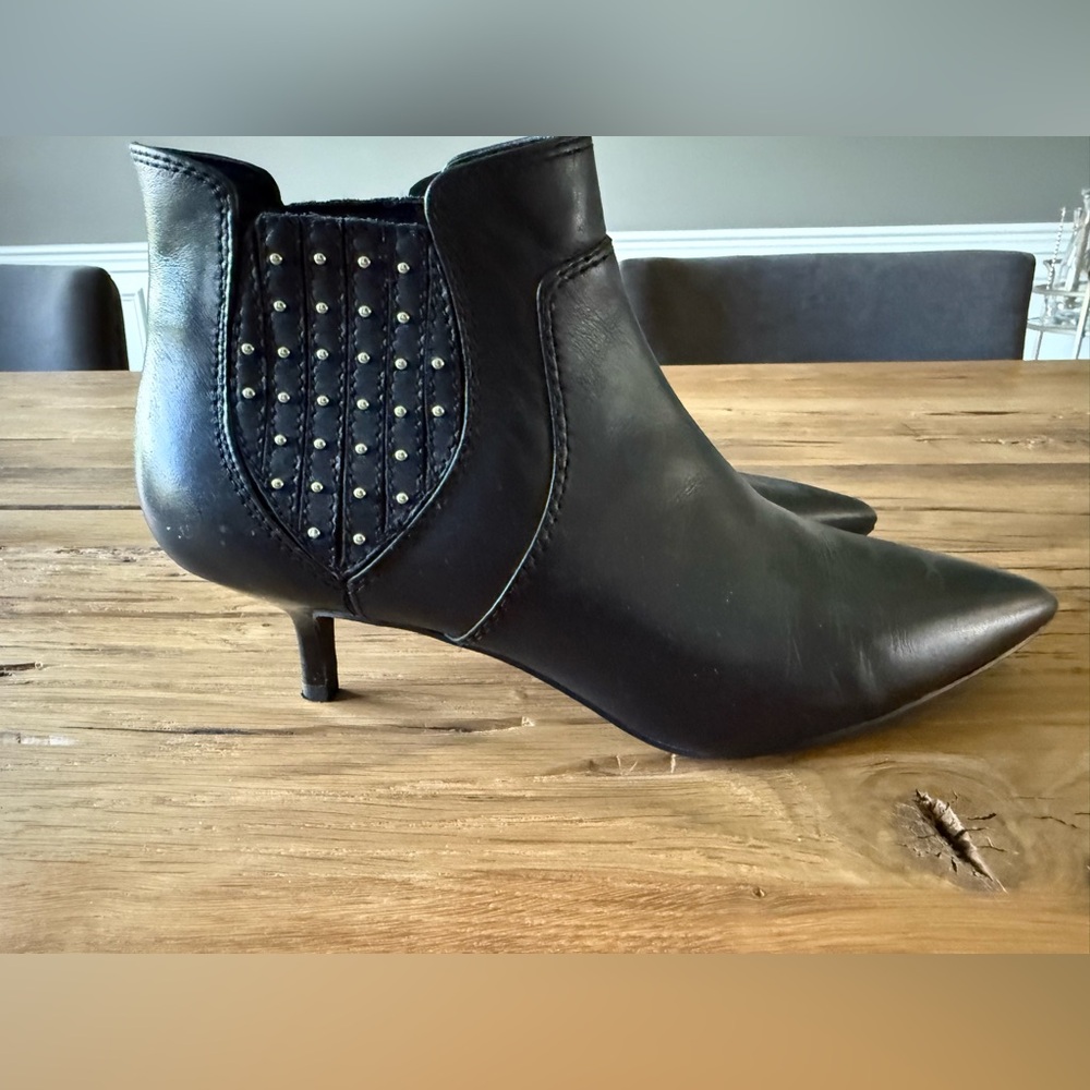 Rebecca Minkoff Black Studded Ankle Booties 10